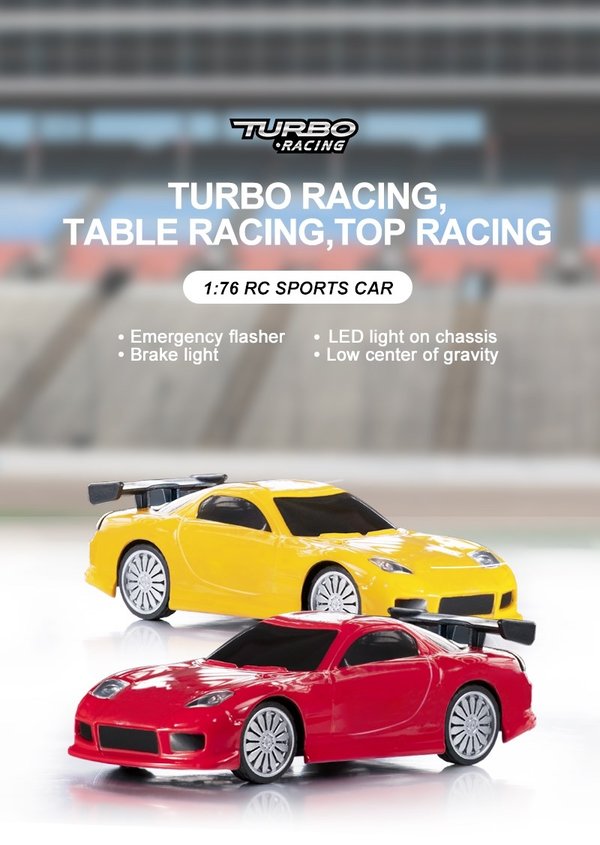 Turbo Racing C71 1/76 Gul - RTR