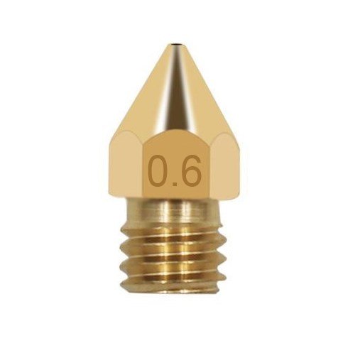 Radius MK8 Messingmundstykke 0.6 mm - 1 stk