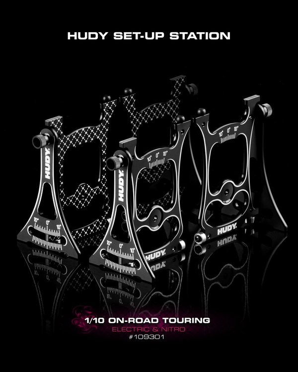 HUDY Opsætningssystem til 1/10 Touring Cars