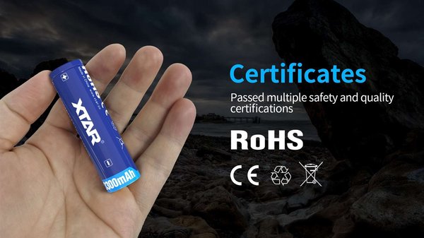 XTAR 18650 3300mAh 10A Li-Ion