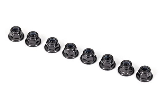 TRX-2744X Locknut M3 Flanged Black (8)