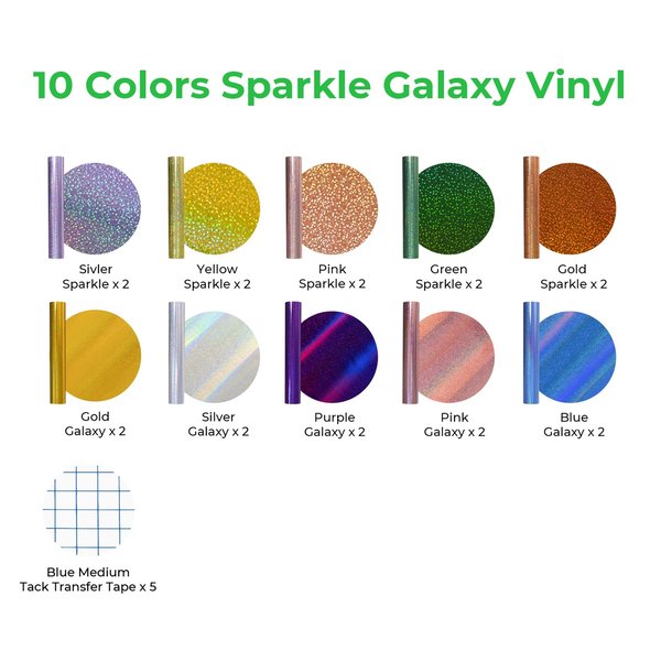 xTool Sparkle Galaxy selvklæbende vinyl (20 stk)