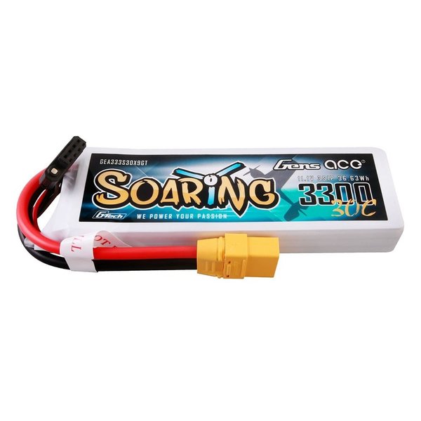 3s  3300mAh - 30C - Gens Ace Soaring G-Tech XT90
