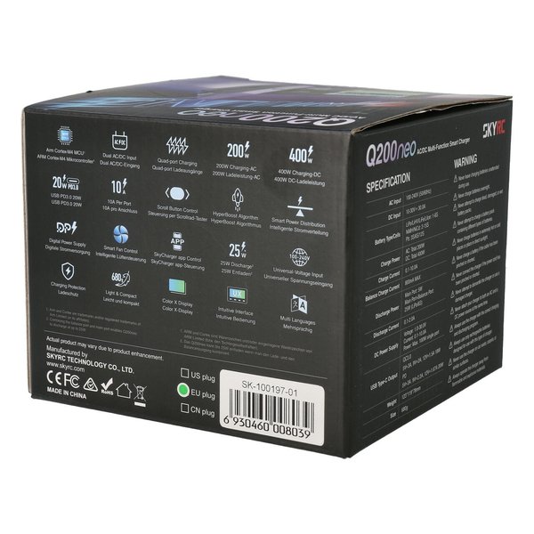 SkyRC Q200 Neo Quattro Computeroplader AC200W