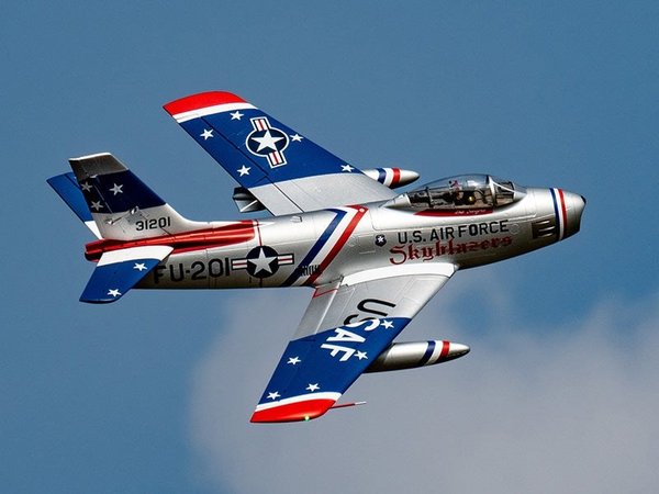 FMS 80mm F-86 Sabre Skyblazers EDF PNP