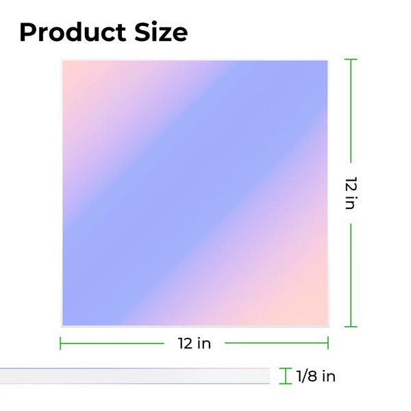 xTool 3 mm akrylplade Klar iriserende (3 stk)