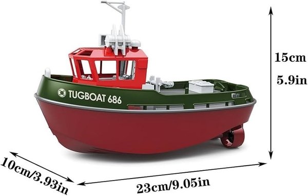 Tug Boat - Radiostyrt mini Slepebåt 686 - Grønn