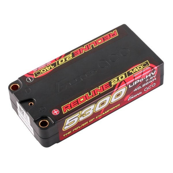 2s  5300mAh -140C - Gens Ace Shorty Redline 2.0