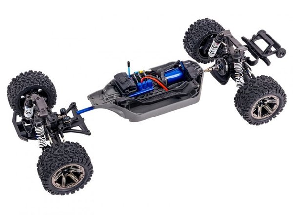 Traxxas Rustler 4x4 VXL RTR TQI TSM HD Blue