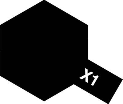 Tamiya Acrylic Paint Mini X-1 Black 10ml