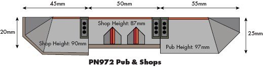 Metcalfe PN972 - N Pub og butikker