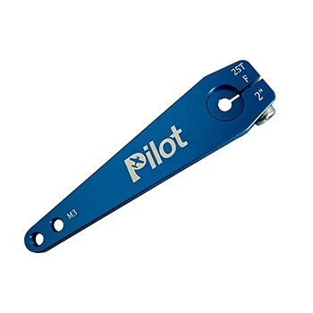 Pilot-RC Servohorn Single 25T 2.0" Blå (1st)