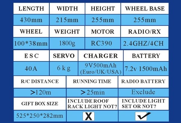 RGT Rock Cruiser V3FD 1:10