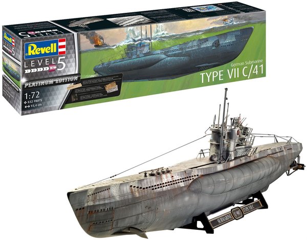 Revell 1:72 - Type VII C/41 submarine
