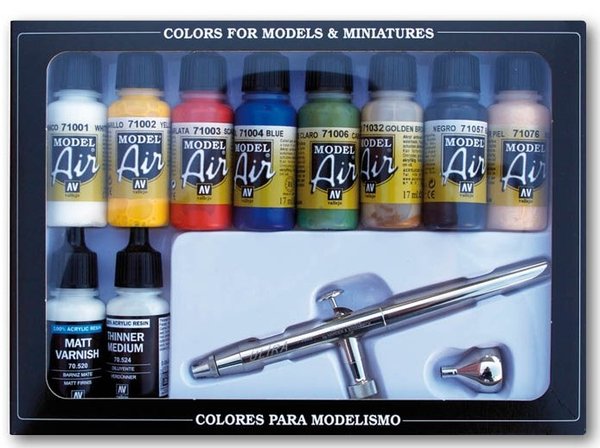 Vallejo Model Airbrush Basic Sæt