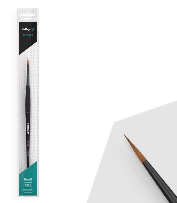 Vallejo Pensel -  Round Brush Synthetic 1