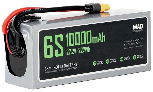 6s 10000mAh -5C - Mad Components XT60