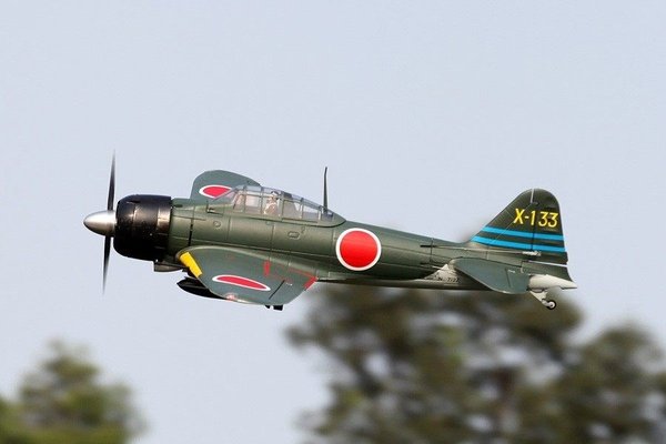 FMS A6M3 Zero 1400mm Grøn PNP