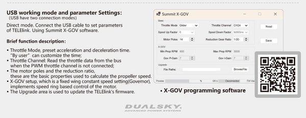 Dualsky TeleLink för Summit X
