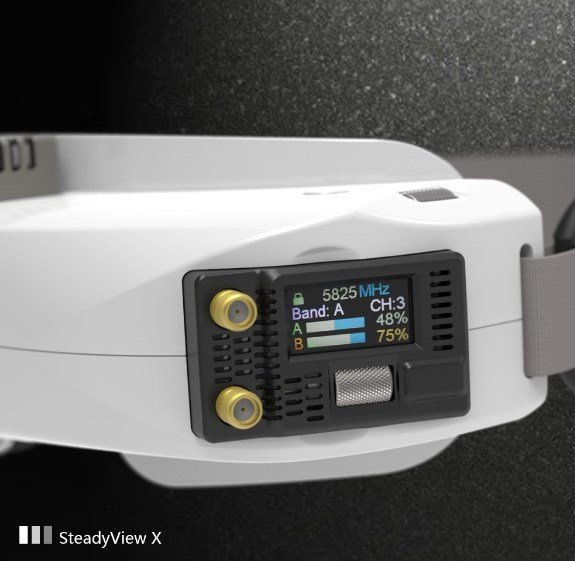 SkyZone SteadyView X 5.8 GHz IPS-skærmmodtager