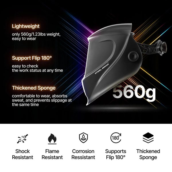 xTool 1080nm Auto-Darkening LaserWelding Helmet