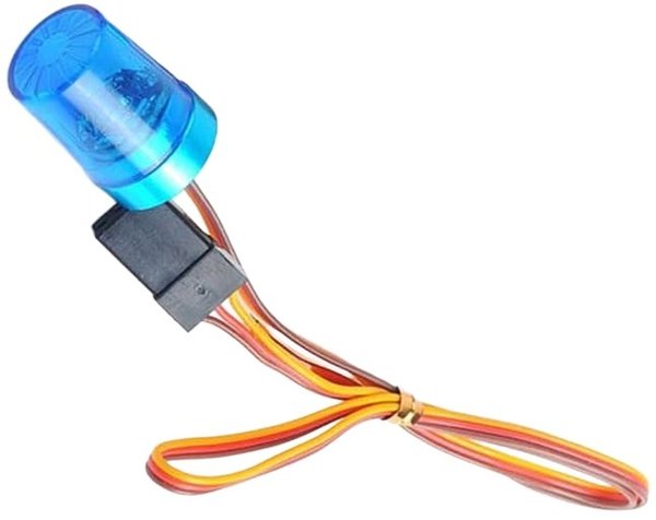 RS LED - Advarselslampe/juiceblander 13mm - Blå