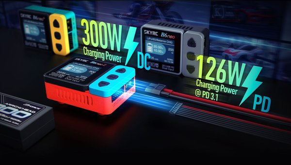 SkyRC B6 Neo 2 300W DC / XT60 - Blue/Red