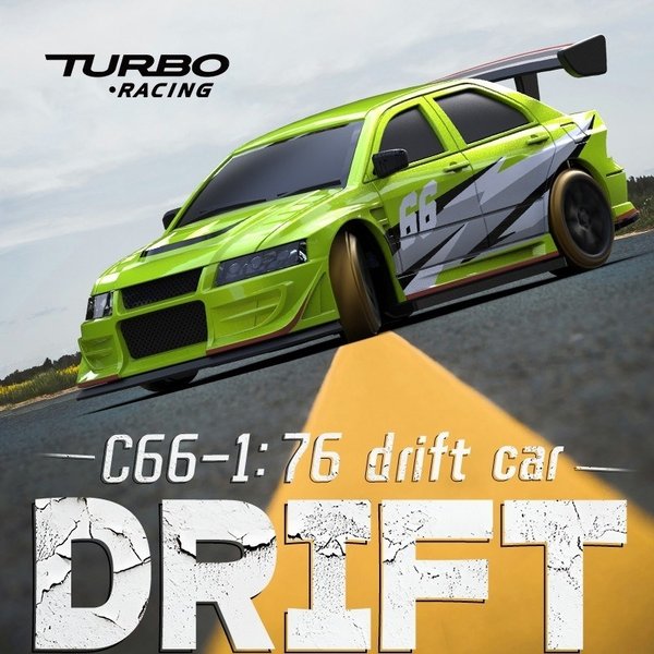 Turbo Racing DRIFT C66 1/76 Green - RTR