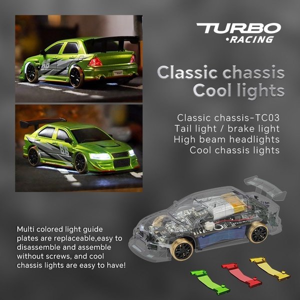 Turbo Racing DRIFT C66 1/76 Green - RTR