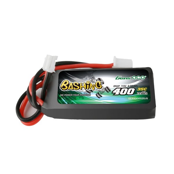 2s   400mAh - 35C - Gens Ace Bashing SCX24 PH2.0
