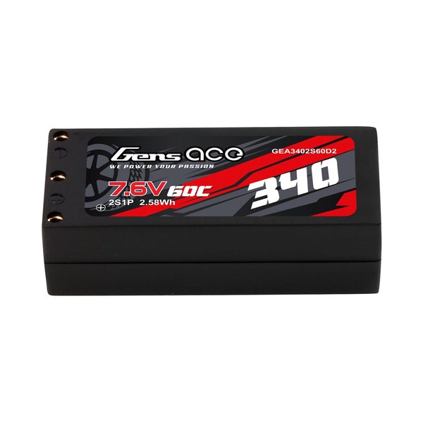 2s   340mAh - 60C - Gens Ace Redline 2.0 HV XT60
