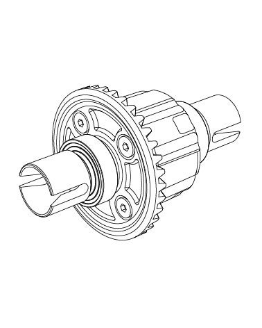 MJX P10424R Rear Differential