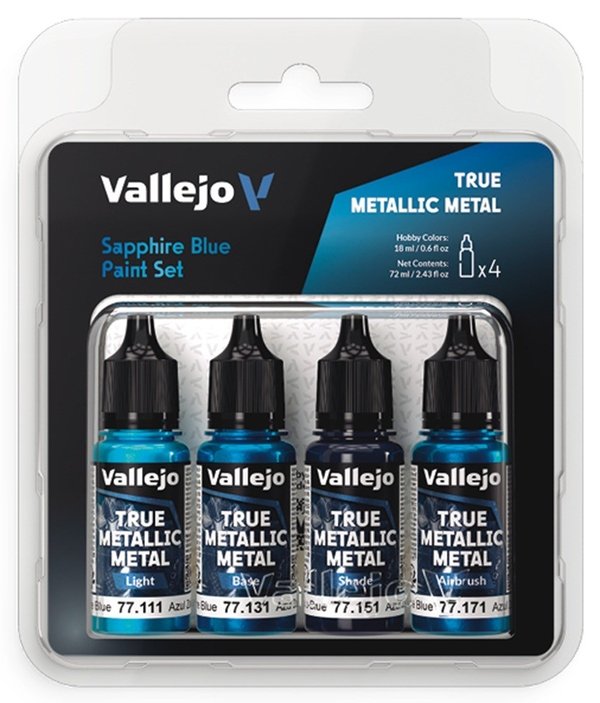 Vallejo TMM 77.256 Safirblåt malingssæt