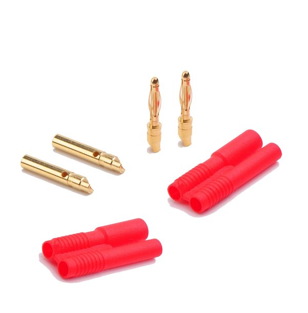 Amass 2.0 mm guldkontakt med holder