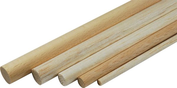 Rundstav Bøk 15x1000mm Rundstav Bøk 15x1000mm