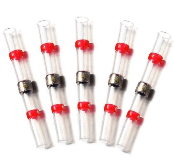 Fuse Lodde og krympekobling - 3.0mm - Rød 5x Fuse Lodde og krympekobling - 3.0mm - Rød 5x