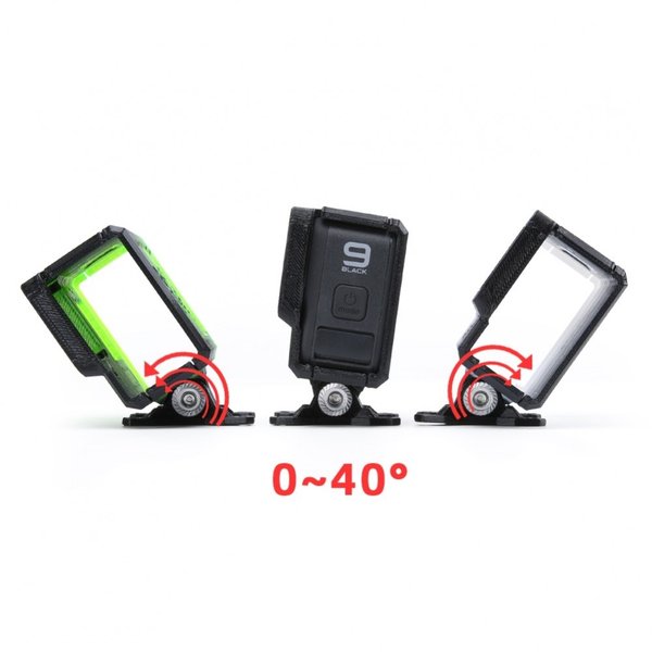 iFlight Adjustable GoPro Mount Hero 9 - Svart/Rød