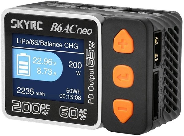 SkyRC B6AC Neo 200WDC/60WAC PD3.0 / XT60 SkyRC B6AC Neo 200WDC/60WAC PD3.0 / XT60
