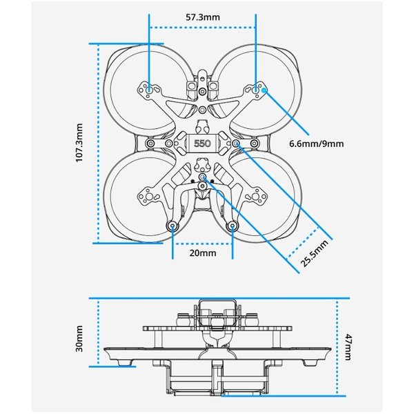 Flywoo FlyLens 75 O3 Frame Kit