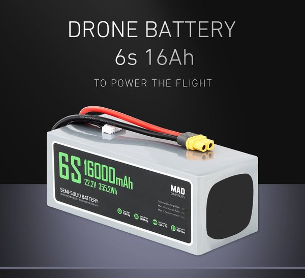 6s 16000mAh -5C - Mad Components XT60