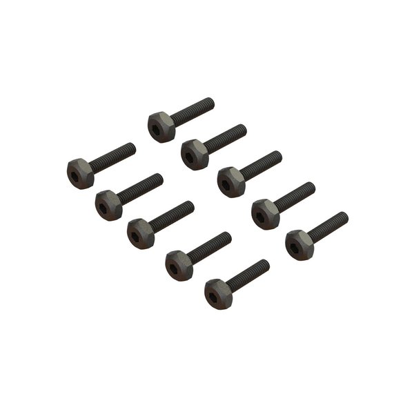 ARA702019 Hex Head Screw M2.5x12mm 5.5mm (10) ARA702019 Hex Head Screw M2.5x12mm 5.5mm (10)