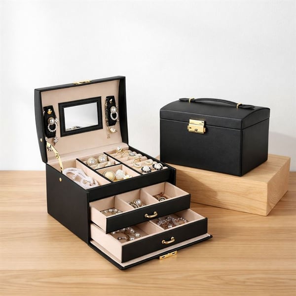 UNIQ Nellia Jewellery Box - Musta