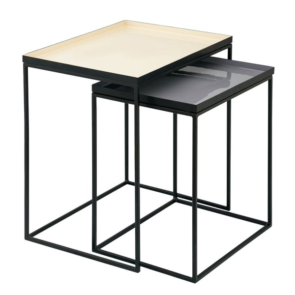 Sidebord 2 sæt bord 45 h 45 cm dekorativt lampebord