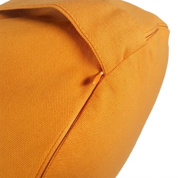 Yoga puder gulvpude lotus rund H 16 x Ø 31 cm vaskbar orange