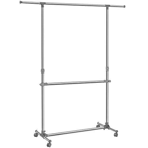 Songmics tøjstativ, grå, (101-163) x 49 x (113-198) cm Songmics tøjstativ, grå, (101-163) x 49 x (113-198) cm