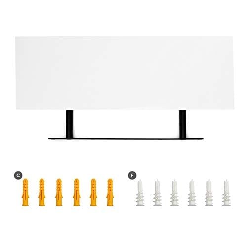 Vasagle flydende hylde, væg hylde til fotos, 60 cm, dekorationer, i stuen, køkken, hallway, soveværelse, badeværelse, hvid LWS26WT