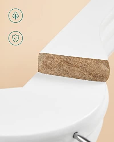 Songmics puiset henkarit, 10 kpl, takkihenkarit, vaatehenkarit, valkoinen