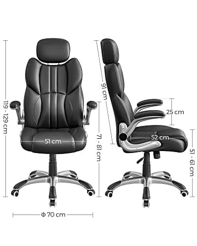 Songmics Office Racing Chair Black OBG65BK