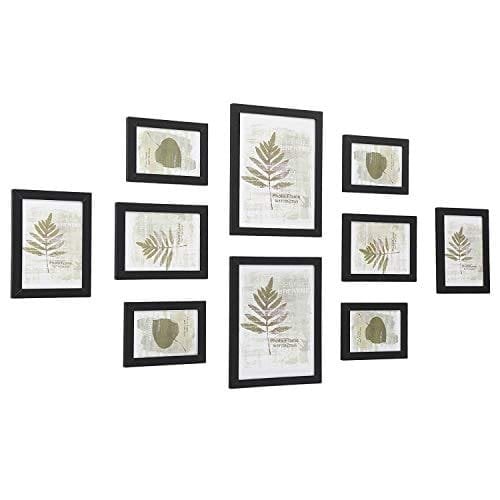 Songmics billedrammer sæt med 10 fotorammer - to 8 "x 10" (20 x 25 cm), fire 5 "x 7" (13 x 18 cm), fire 4 "x 6" (10 x 15 cm), sort RPF310h Songmics billedrammer sæt med 10 fotorammer - to 8 "x 10" (20 x 25 cm), fire 5 "x 7" (13 x 18 cm), fire 4 "x 6" (10 x 15 cm), sort RPF310h