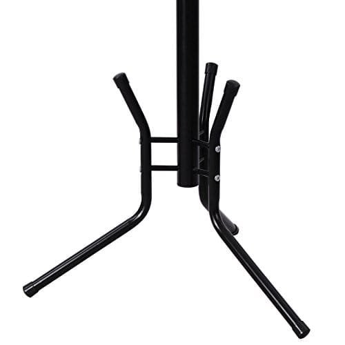 Songmics Stilful Metal Coat Rack Stand Hanger 12 Hooks 176 cm sort RCR17B